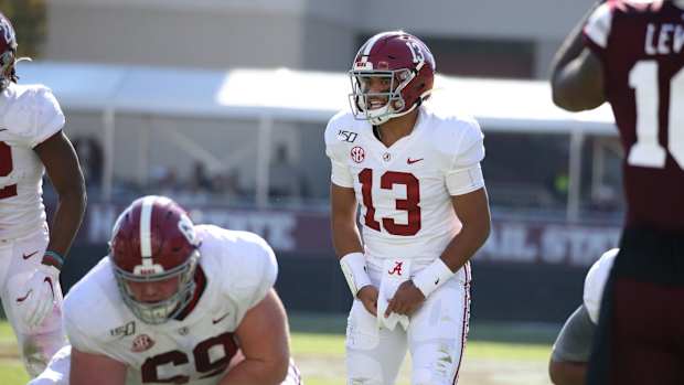 Tua Tagovailoa plays in his final game at Mississippi State